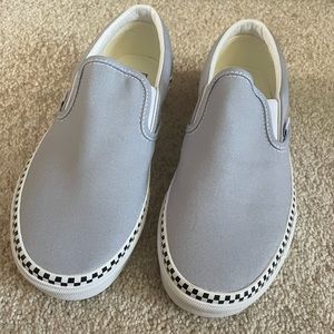 Vans grey classic slip ons women’s size 8.5